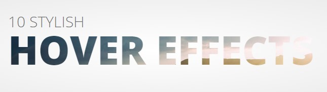 10 stylish hover effects with less